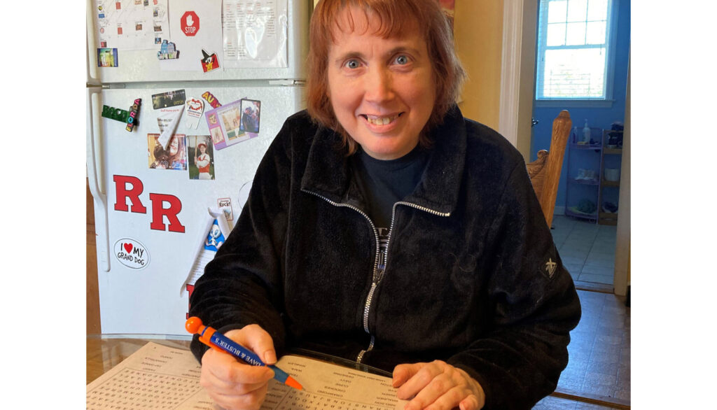 Portrait of Resident Lisa from Rose House Enjoying her home