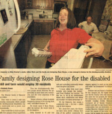 Rose House in the Newspaper making History for helping people with special needs find homes
