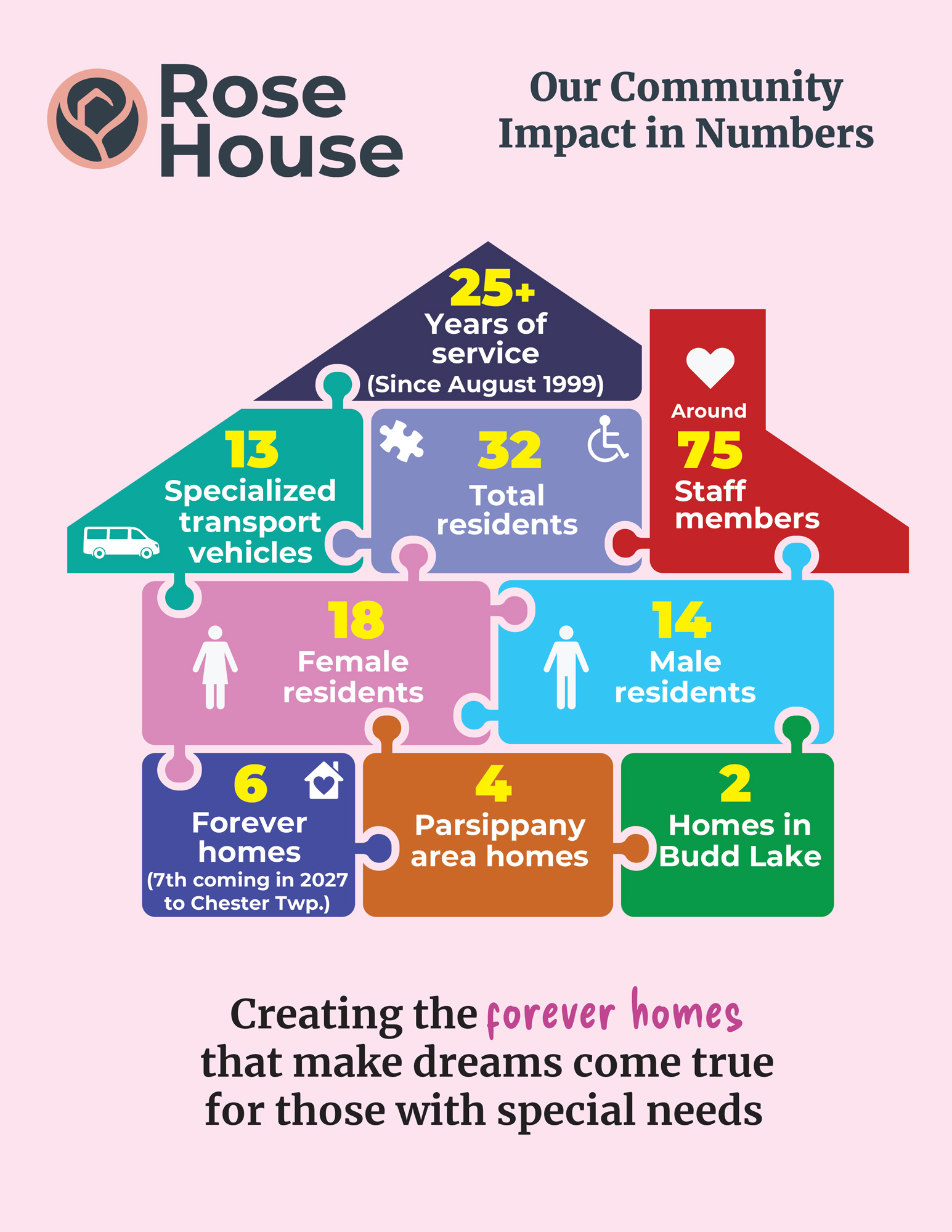 Rose House Numbers Infographic