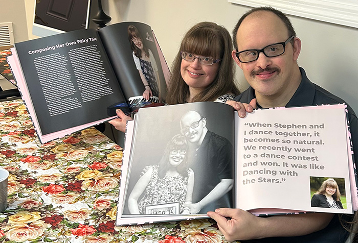 Lisa and Stephen with the new Rose House coffee table book