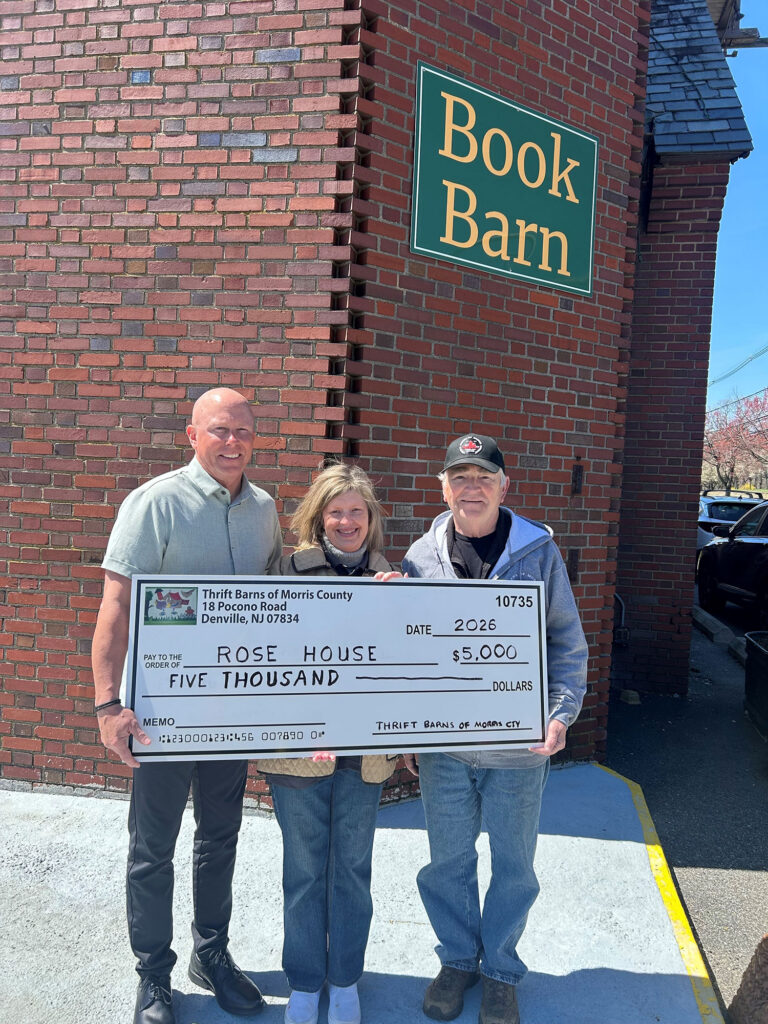 Rose House receives a generous donation from Thrift Barns of Morris County